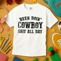 Been Doin' Cowboy Shit All Day Kids T-Shirt thumb 3