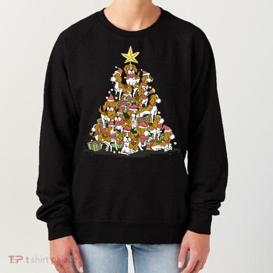Beagle Dogs Christmas Tree Women's Sweatshirt