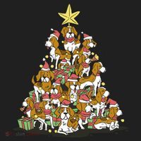 Beagle Dogs Christmas Tree Beanie thumb 2