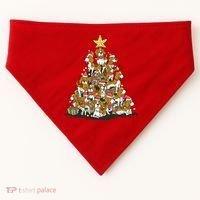 Beagle Dogs Christmas Tree USA-Made Doggie Bandana thumb 0