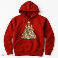 Beagle Dogs Christmas Tree Hoodie thumb 0