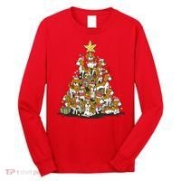 Beagle Dogs Christmas Tree Long Sleeve Shirt thumb 0