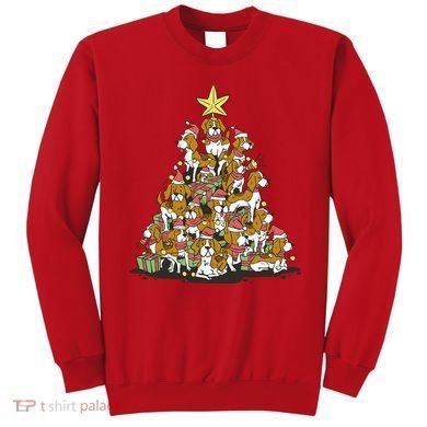 Beagle Dogs Christmas Tree Sweatshirt