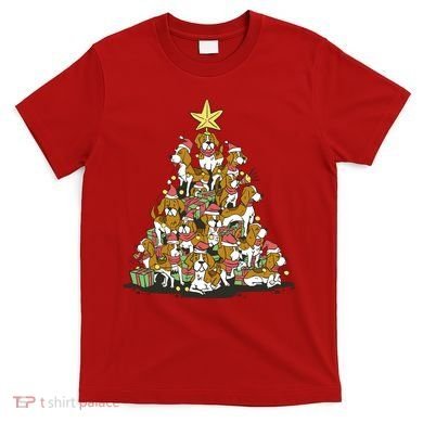 Beagle Dogs Christmas Tree T-Shirt