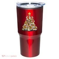 Beagle Dogs Christmas Tree Tumbler thumb 0