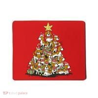 Beagle Dogs Christmas Tree Mousepad thumb 0