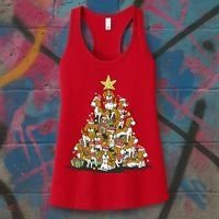 Beagle Dogs Christmas Tree Women's Tank Top thumb 3