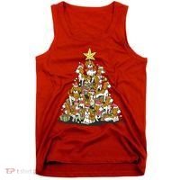Beagle Dogs Christmas Tree Tank Top thumb 0