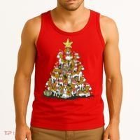 Beagle Dogs Christmas Tree Tank Top thumb 3