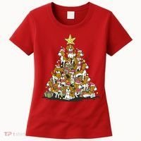 Beagle Dogs Christmas Tree Women's T-Shirt thumb 0