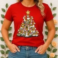 Beagle Dogs Christmas Tree Women's T-Shirt thumb 2
