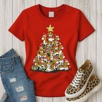 Beagle Dogs Christmas Tree Women's T-Shirt thumb 3