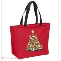 Beagle Dogs Christmas Tree Tote Bag thumb 2