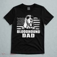 Bloodhound Dad Cool Vintage Retro Proud American Gift T-Shirt thumb 5