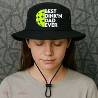 Best Dink'n Dad Ever Funny Pickleball Bucket Hat thumb 3