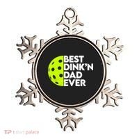 Best Dink'n Dad Ever Funny Pickleball Ornament thumb 0