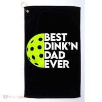 Best Dink'n Dad Ever Funny Pickleball Golf Towel thumb 0