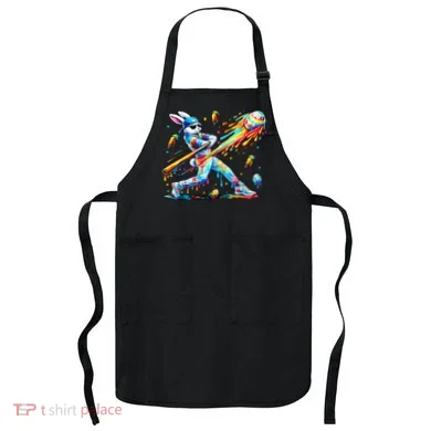 Baseball Dripping Drip Rabbit Bunny Easter Apron