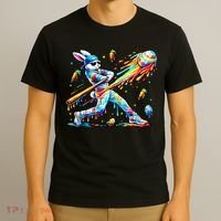 Baseball Dripping Drip Rabbit Bunny Easter T-Shirt thumb 3