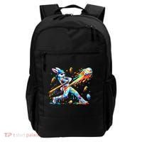 Baseball Dripping Drip Rabbit Bunny Easter Backpack thumb 0