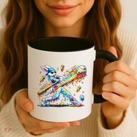 Baseball Dripping Drip Rabbit Bunny Easter Coffee Mug thumb 3