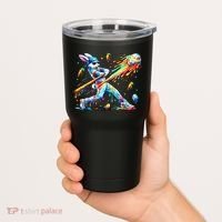Baseball Dripping Drip Rabbit Bunny Easter Tumbler thumb 2