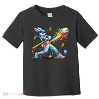 Baseball Dripping Drip Rabbit Bunny Easter Toddler T-Shirt thumb 0