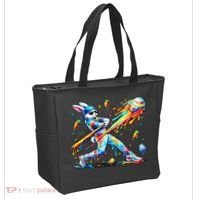 Baseball Dripping Drip Rabbit Bunny Easter Tote Bag thumb 2