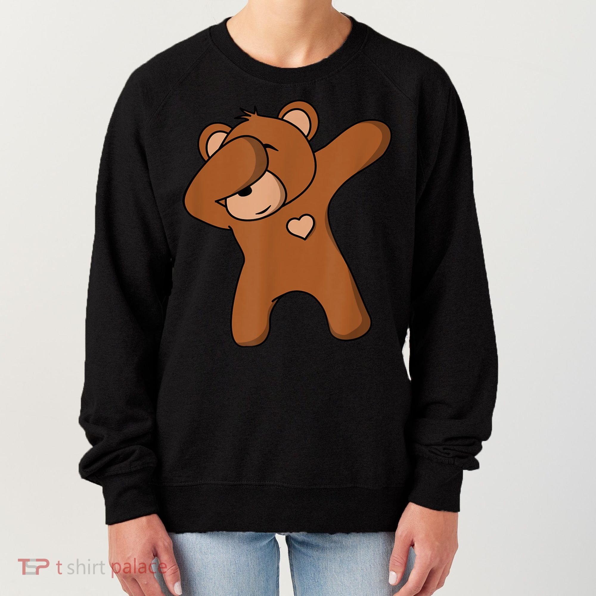 Bear Dancing DAB Bear Party Dancing Bear Teddy Women's Sweatshirt