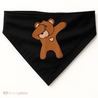 Bear Dancing DAB Bear Party Dancing Bear Teddy USA-Made Doggie Bandana thumb 0