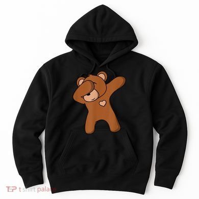 Bear Dancing DAB Bear Party Dancing Bear Teddy Hoodie
