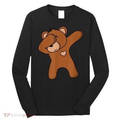 Bear Dancing DAB Bear Party Dancing Bear Teddy Long Sleeve Shirt