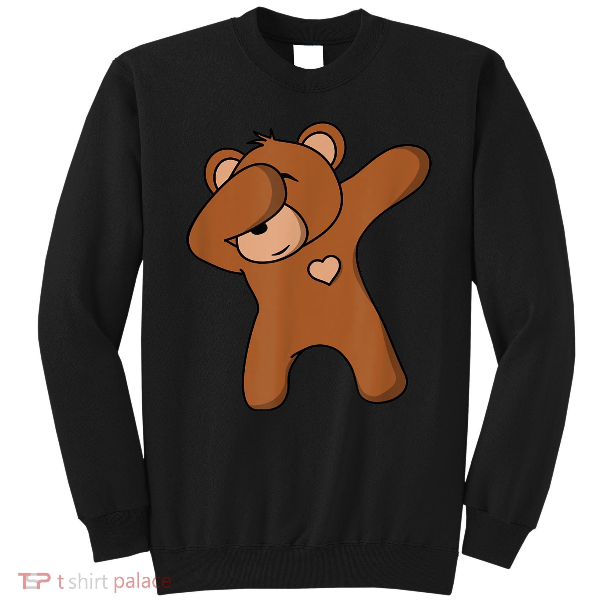 Bear Dancing DAB Bear Party Dancing Bear Teddy Sweatshirt