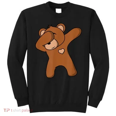 Bear Dancing DAB Bear Party Dancing Bear Teddy Sweatshirt