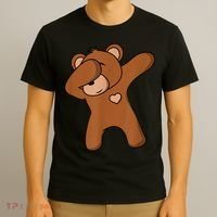 Bear Dancing DAB Bear Party Dancing Bear Teddy T-Shirt thumb 3