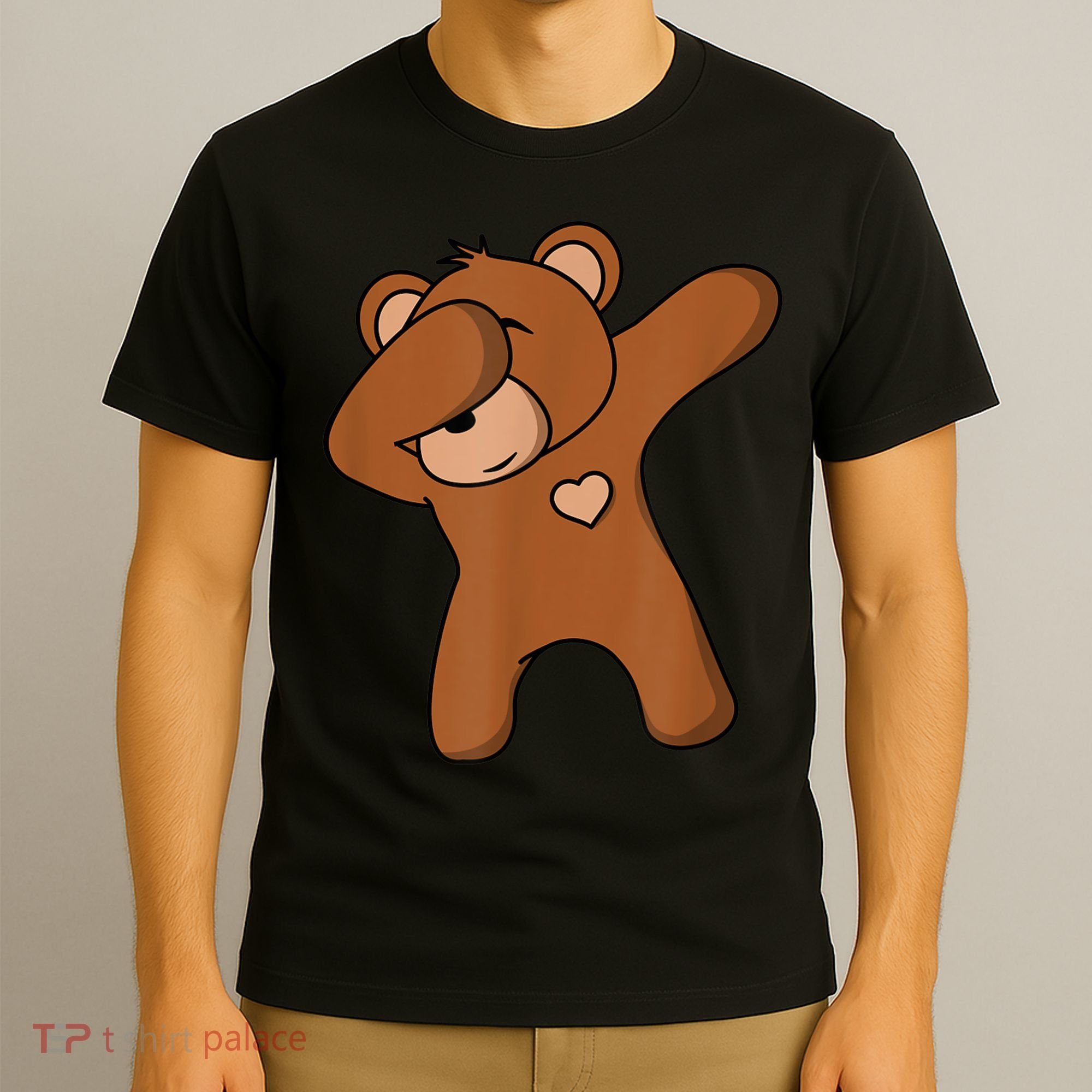 Bear Dancing DAB Bear Party Dancing Bear Teddy T-Shirt