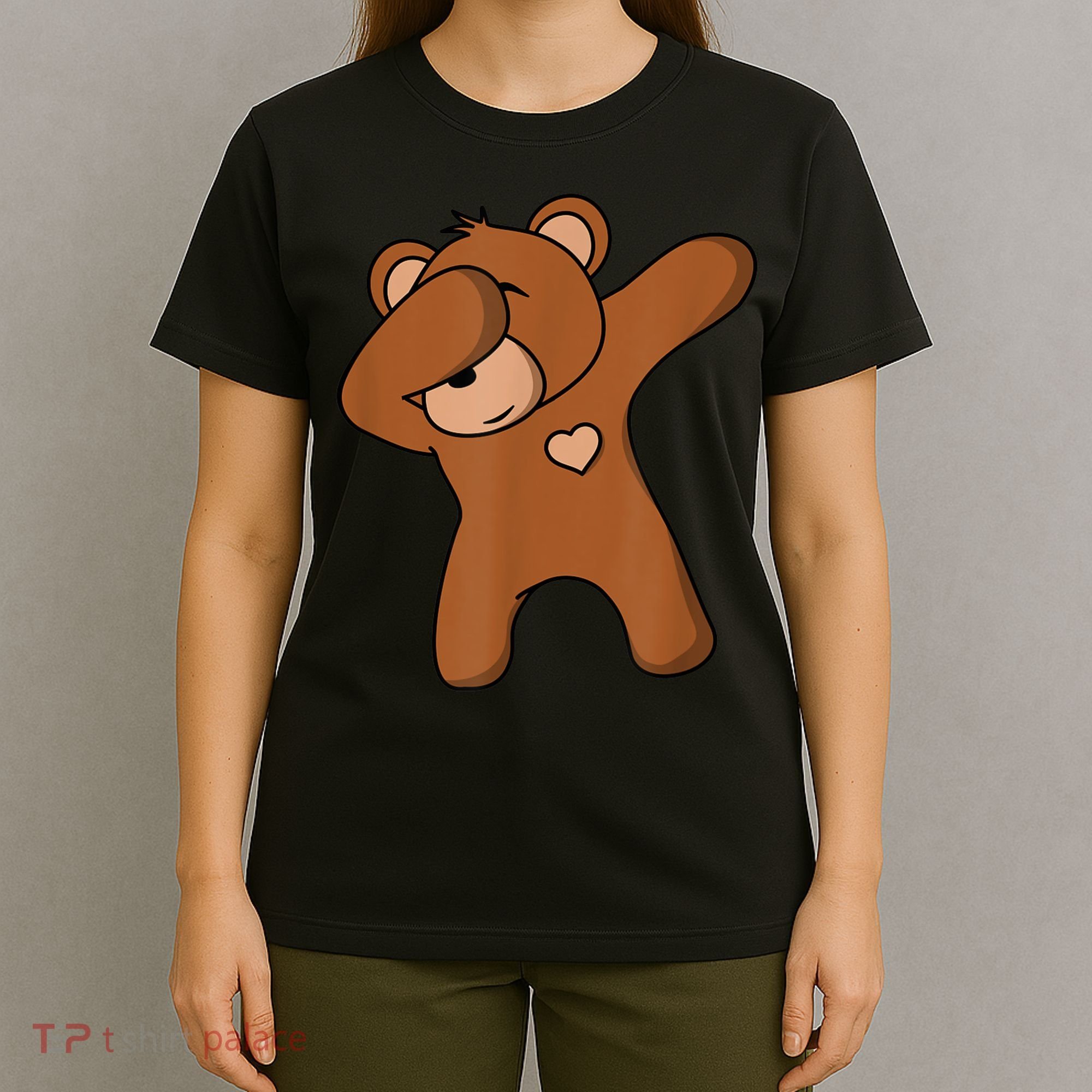 Bear Dancing DAB Bear Party Dancing Bear Teddy T-Shirt