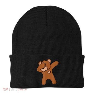 Bear Dancing DAB Bear Party Dancing Bear Teddy Beanie