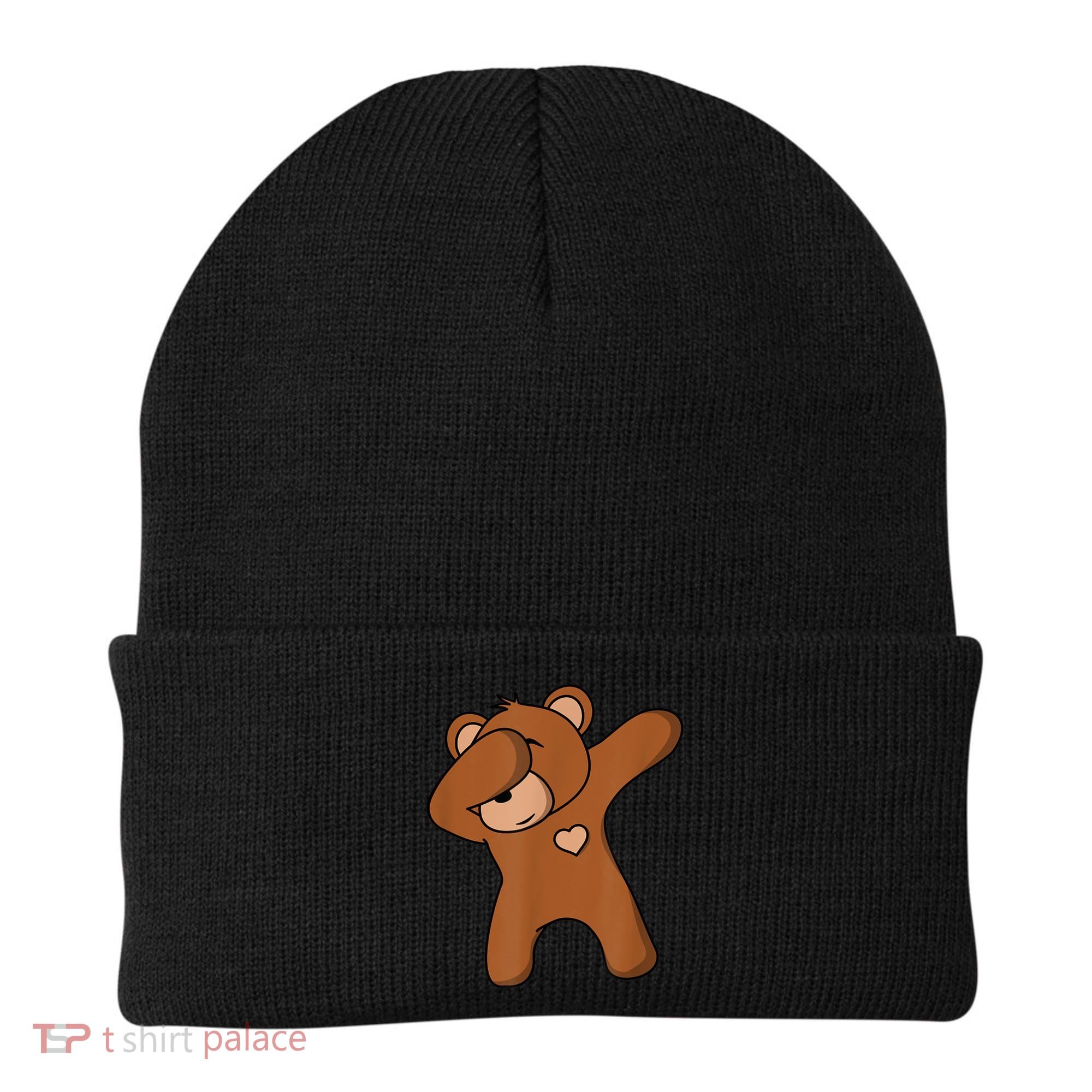 Bear Dancing DAB Bear Party Dancing Bear Teddy Beanie