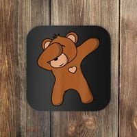 Bear Dancing DAB Bear Party Dancing Bear Teddy Coaster thumb 0