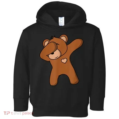 Bear Dancing DAB Bear Party Dancing Bear Teddy Toddler Hoodie