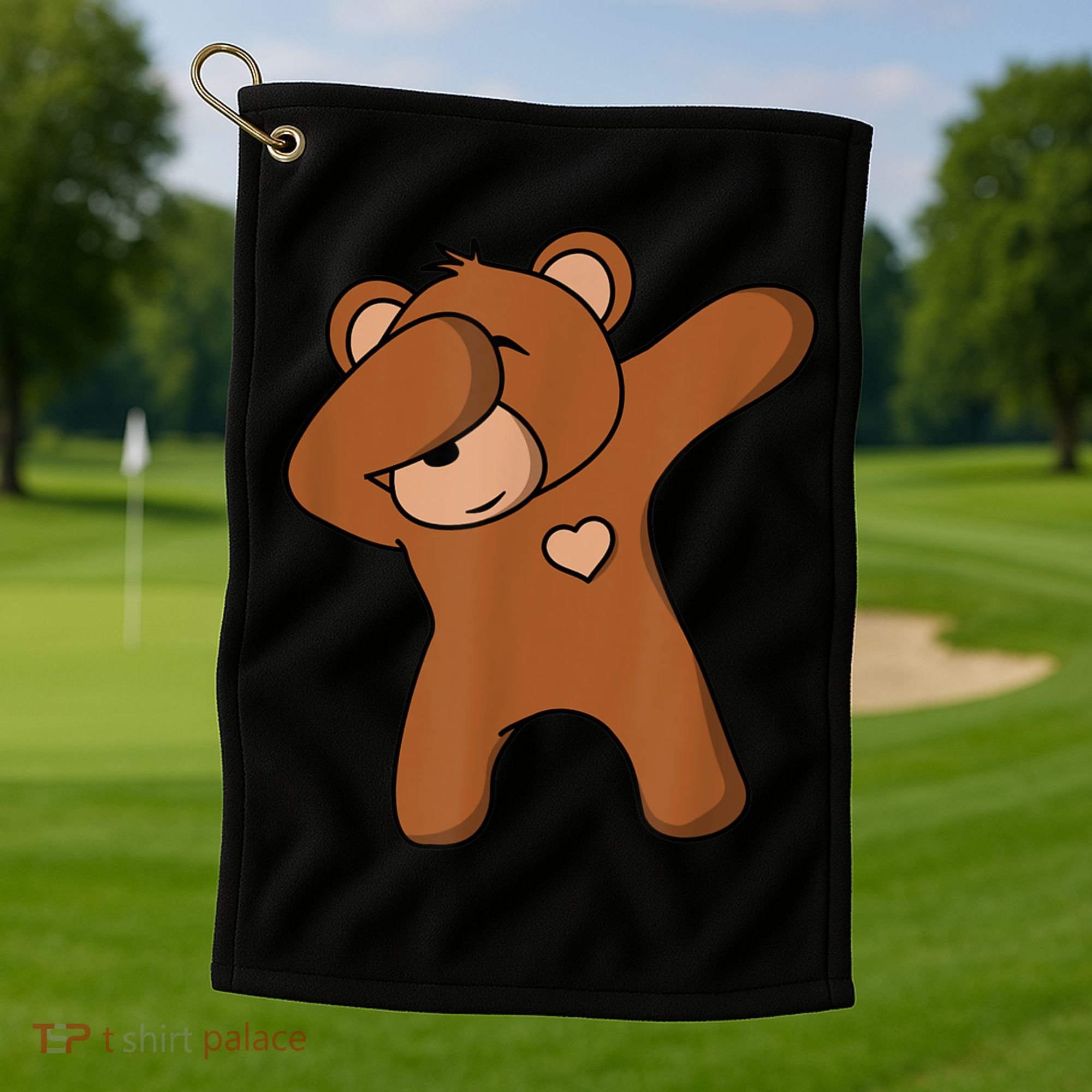 Bear Dancing DAB Bear Party Dancing Bear Teddy Golf Towel
