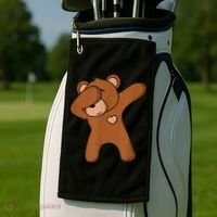 Bear Dancing DAB Bear Party Dancing Bear Teddy Golf Towel thumb 2