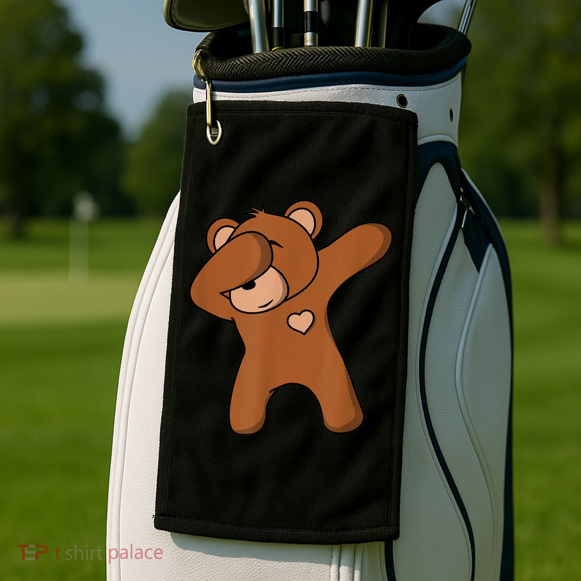 Bear Dancing DAB Bear Party Dancing Bear Teddy Golf Towel
