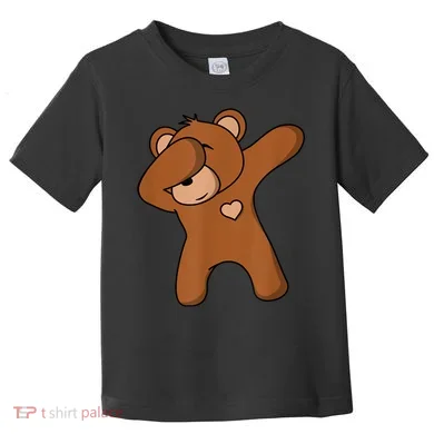 Bear Dancing DAB Bear Party Dancing Bear Teddy Toddler T-Shirt