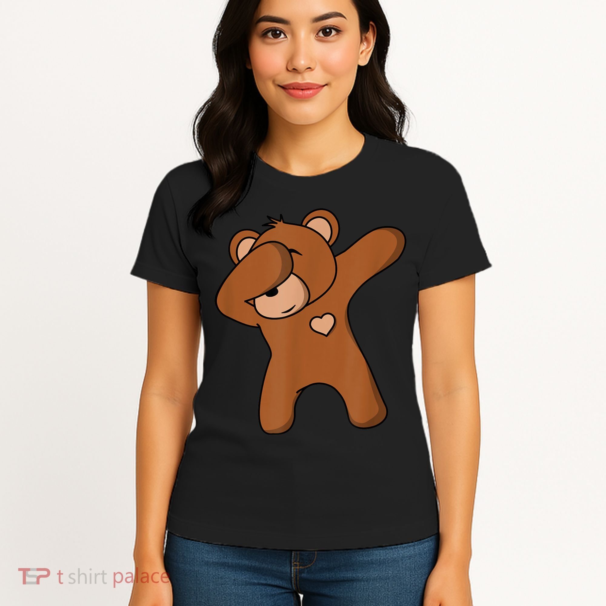 Bear Dancing DAB Bear Party Dancing Bear Teddy Women's T-Shirt