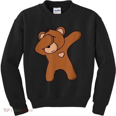 Bear Dancing DAB Bear Party Dancing Bear Teddy Kids Sweatshirt