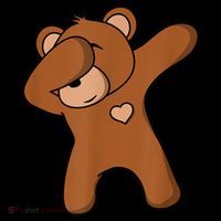 Bear Dancing DAB Bear Party Dancing Bear Teddy Kids Sweatshirt thumb 2