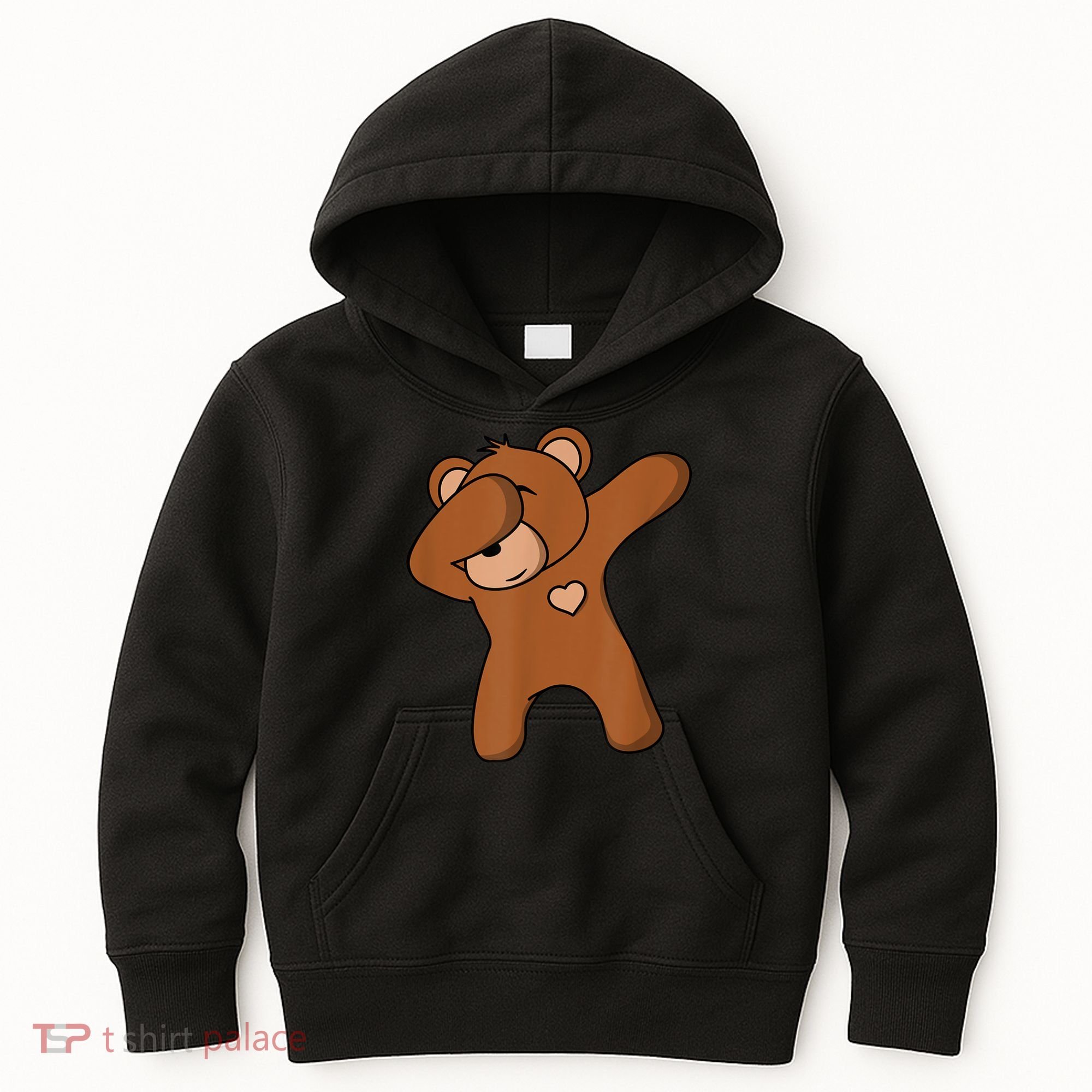 Bear Dancing DAB Bear Party Dancing Bear Teddy Kids Hoodie