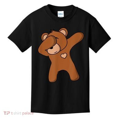 Bear Dancing DAB Bear Party Dancing Bear Teddy Kids T-Shirt